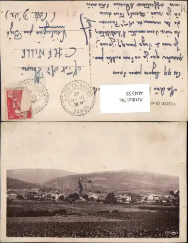 404558,Burgund Saone-et-Loire Verze Vue generale Totale