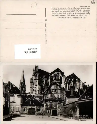 404569,Burgund Yonne Auxerre L'Eglise St-Germain Kirche