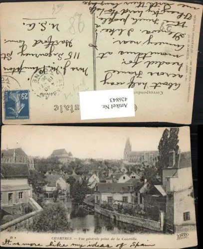 426843,Centre Eure-et-Loir Chartres Vue generale prise de la Courtille Teilansicht