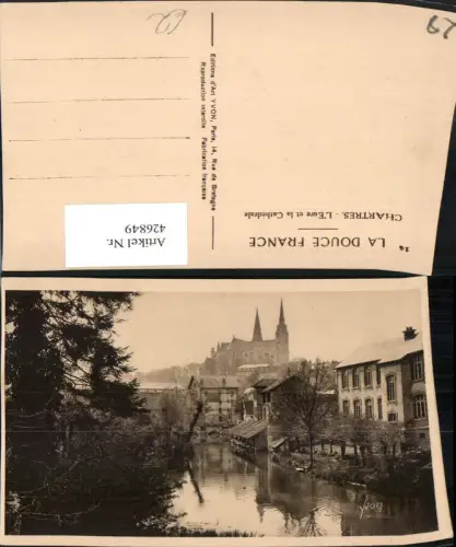 426849,Centre Eure-et-Loir Chartres L'Eure et la Cathedrale Fluss Kirche