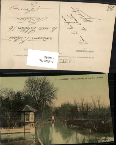 426848,Centre Eure-et-Loir Chartres L'Eure vue prise du Pont de la Gourtille Fluss