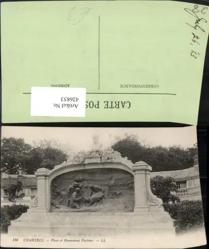426853,Centre Eure-et-Loir Chartres Place et Monument Pasteur Büste