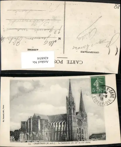 426854,Centre Eure-et-Loir Chartres La Cathedrale Kirche