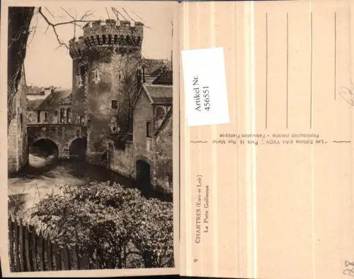456551,Centre Eure-et-Loir Chartres Porte Guillaume Brücke Türme