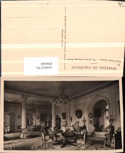 456640,Centre Indre Valencay Chateau Grand Salon Empire Schloss Saal
