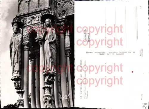 461915,Centre Eure-et-Loir Chartres Cathedrale St-Potentien et St-Modeste Statuen