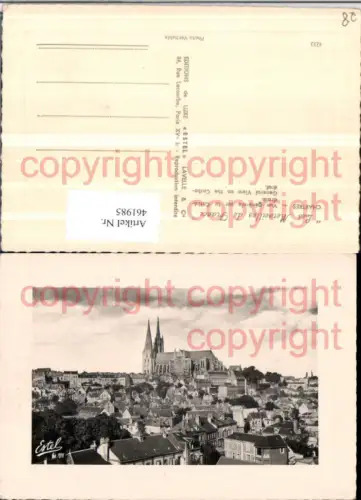 461985,Centre Eure-et-Loir Chartres Vue generale sur la Cathedrale Totale