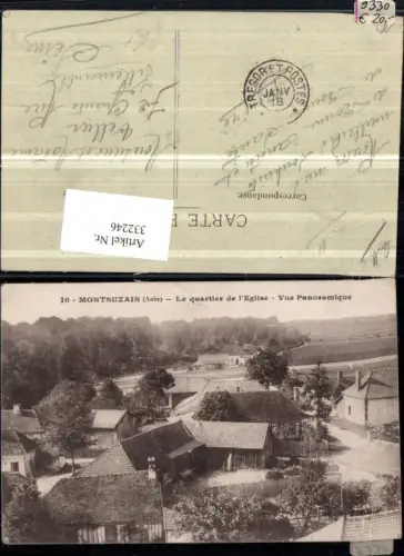 332246,Champagne-Ardenne Aube Montsuzain Le quartier de l'Eglise Teilansicht