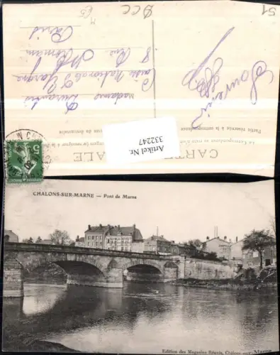 332247,Champagne-Ardenne Marne Chalons-sur-Marne Pont de Marne Brücke