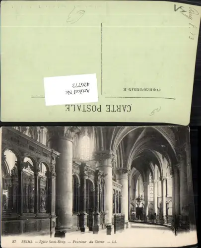 426772,Champagne-Ardenne Marne Reims Eglise Saint-Remy Pourtour du Choeur Kirche