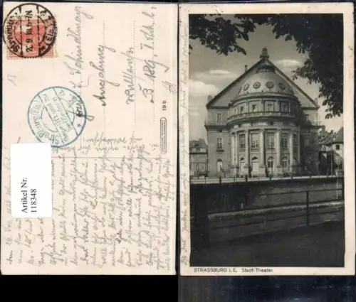 118348,Strassburg im Elsass Stadttheater Theater Zensur