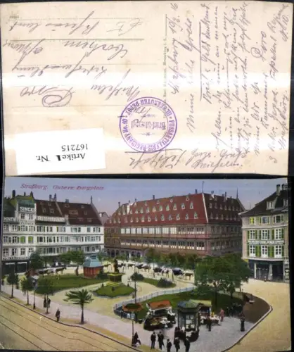 167215,Straßburg Gutenbergplatz Strassburg 1916