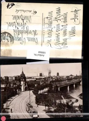 188860,Frankreich Strasbourg Strassburg Les Ponts du Rhin Vue vers Kehl Straßenansicht Straßenbahn