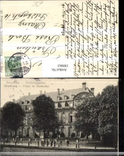 188863,Frankreich Strassburg Strasbourg Statthalterpalais Palais du Statthalter Gebäude