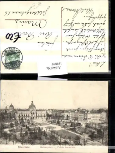 188869,Frankreich Strassburg Kaiserplatz Palais imperiale