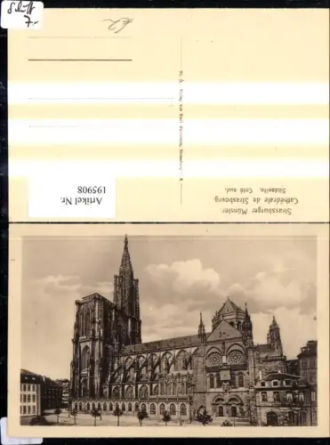 195908,Straßburg Strassburger Münster Südseite