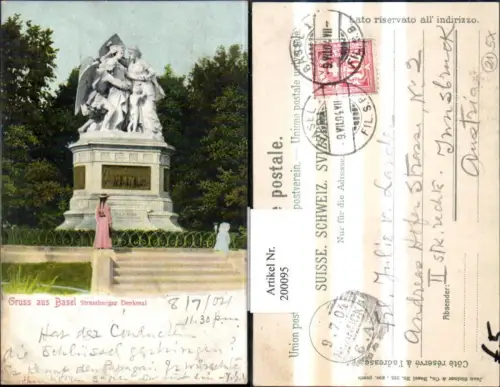 200095,Basel Strassburger Denkmal