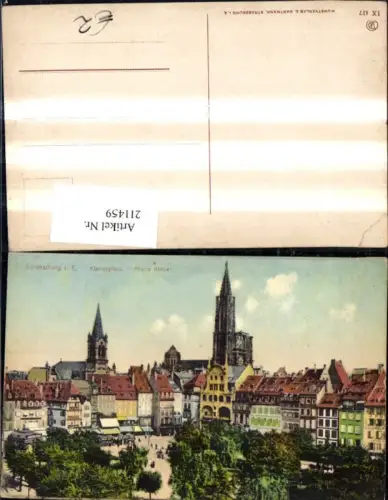 211459,Straßburg Strassburg i. Elsass Kleberplatz Place Kleber
