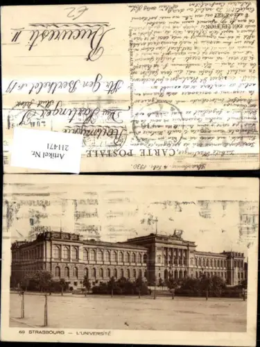 211471,Straßburg Strasbourg L Universite Universität