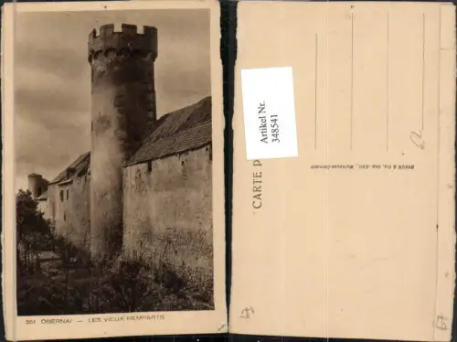 348541,Elsass Bas-Rhin Obernai Les Vieux Remparts Wehrmauer Mauer Turm