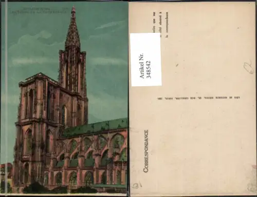 348542,Elsass Bas-Rhin Strasbourg Straßburg Les Tours de la Cathedrale Kirche