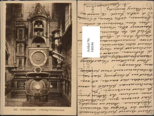 348546,Elsass Bas-Rhin Strasbourg Straßburg L'Horloge Astronomique Astronomische Uhr