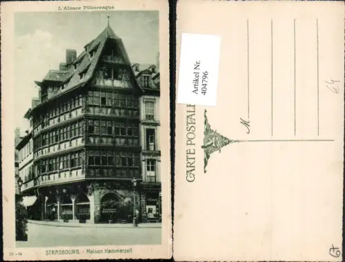 404796,Elsass Bas-Rhin Strasbourg Straßburg Maison Kammerzell Haus
