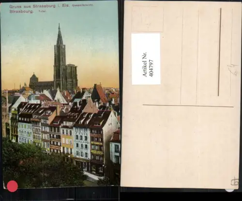 404797,Elsass Bas-Rhin Strasbourg Straßburg Totale Kirche