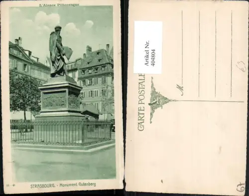 404804,Elsass Bas-Rhin Strasbourg Straßburg Monument Gutenberg