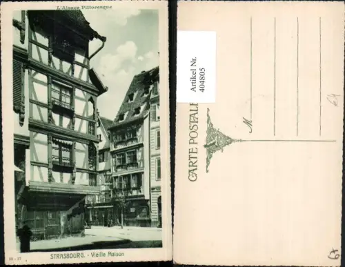404805,Elsass Bas-Rhin Strasbourg Straßburg Vieille Maison Haus