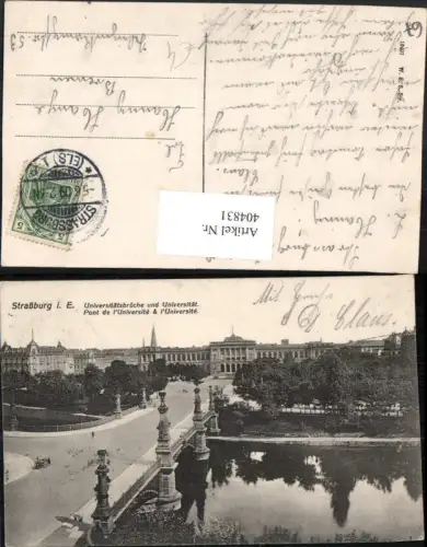 404831,Elsass Bas-Rhin Strasbourg Straßburg Pont de l'Universite Brücke Universität