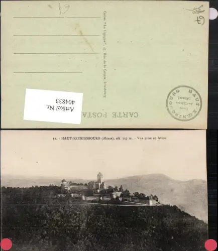 404833,Elsass Bas-Rhin Haut-Koenigsburg Burg b. Orschwiller