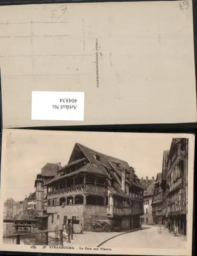 404834,Elsass Bas-Rhin Strasbourg Straßburg Le Bain aux Plantes Straßenansicht