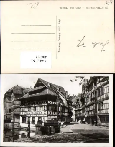 404853,Elsass Bas-Rhin Strasbourg Straßburg Bain aux Plantes Straßenansicht