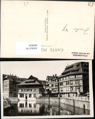 404854,Elsass Bas-Rhin Strasbourg Straßburg La Petite France Kanal Häuser