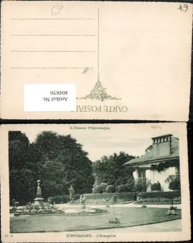 404856,Elsass Bas-Rhin Strasbourg Straßburg L'Orangerie Garten
