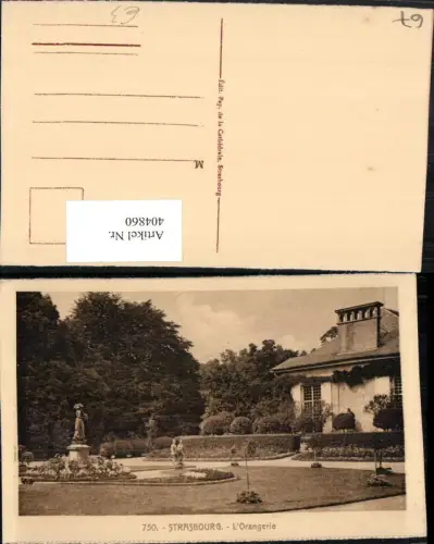 404860,Elsass Bas-Rhin Strasbourg Straßburg L'Orangerie Garten