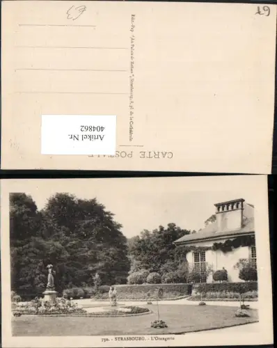 404862,Elsass Bas-Rhin Strasbourg Straßburg L'Orangerie Garten
