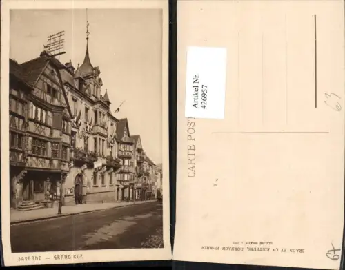 426957,Elsass Bas-Rhin Saverne Grand Rue Straßenansicht