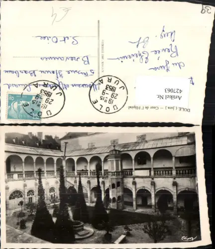 427063,Franche-Comte Jura Dole Cour de l'Hopital Krankenhaus Hof Arkaden