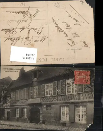 343684,Haute-Normandie Seine-Maritime Neufchatel-en-Bray Maison Renaissance Haus