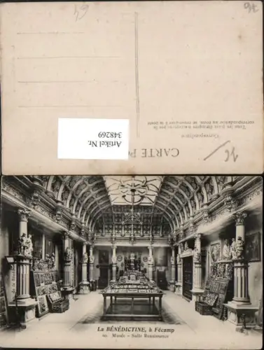 348269,Haute-Normandie Seine-Maritime Fecamp La Benedictine Musee Salle Renaissance