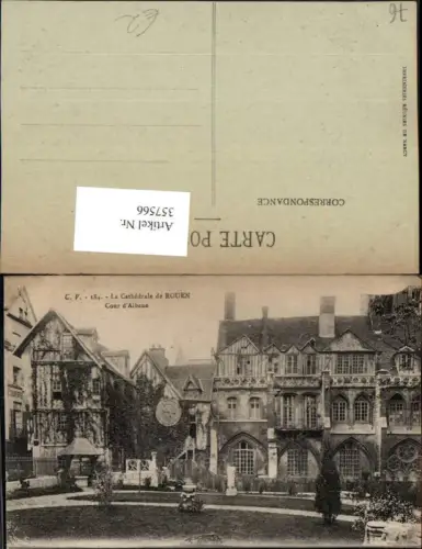 357566,Haute-Normandie Seine-Maritime La Cathedrale de Rouen Cour d'Albane Hof