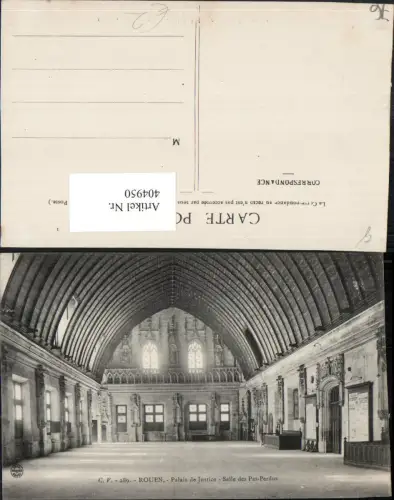 404950,Haute-Normandie Seine-Maritime Rouen Palais de Justice Salle des Pas-Perdus Saal