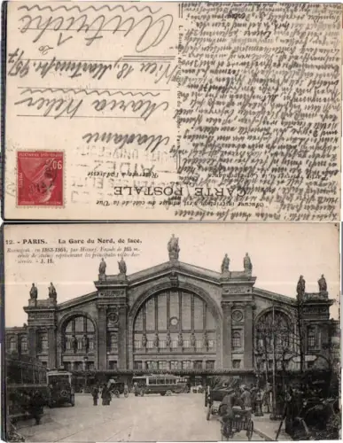 61045,Paris La Gare du Nord de Face
