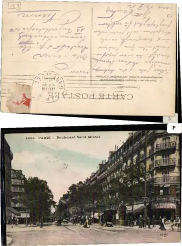 65615,Paris Boulevard Saint Michel 1930
