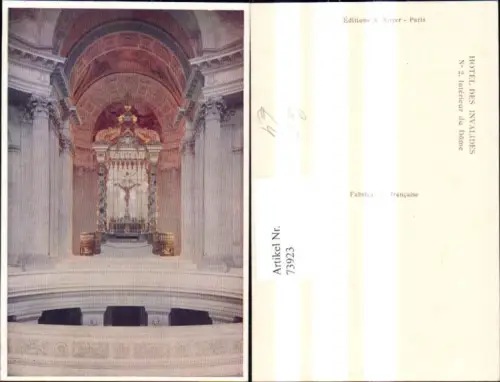 73923,Paris Hotel des Invalides Interieur du Dome Innenansicht Kirche