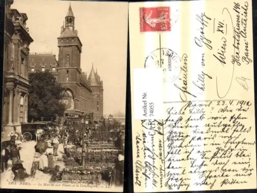 74055,Paris Le Marche aux Fleurs et la Conciergerie