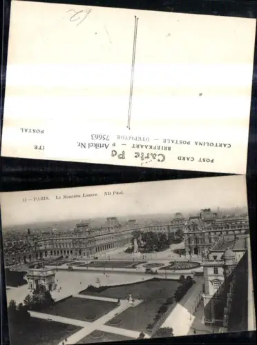 75663,Paris Le Nouveau Louvre Ansicht