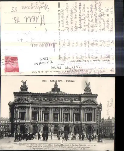 75690,Paris L Opera Oper Frontansicht